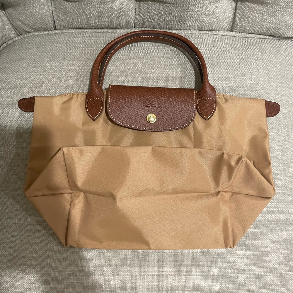 Longchamp Le pliage small tote bag in fawn - Picture 3 of 9